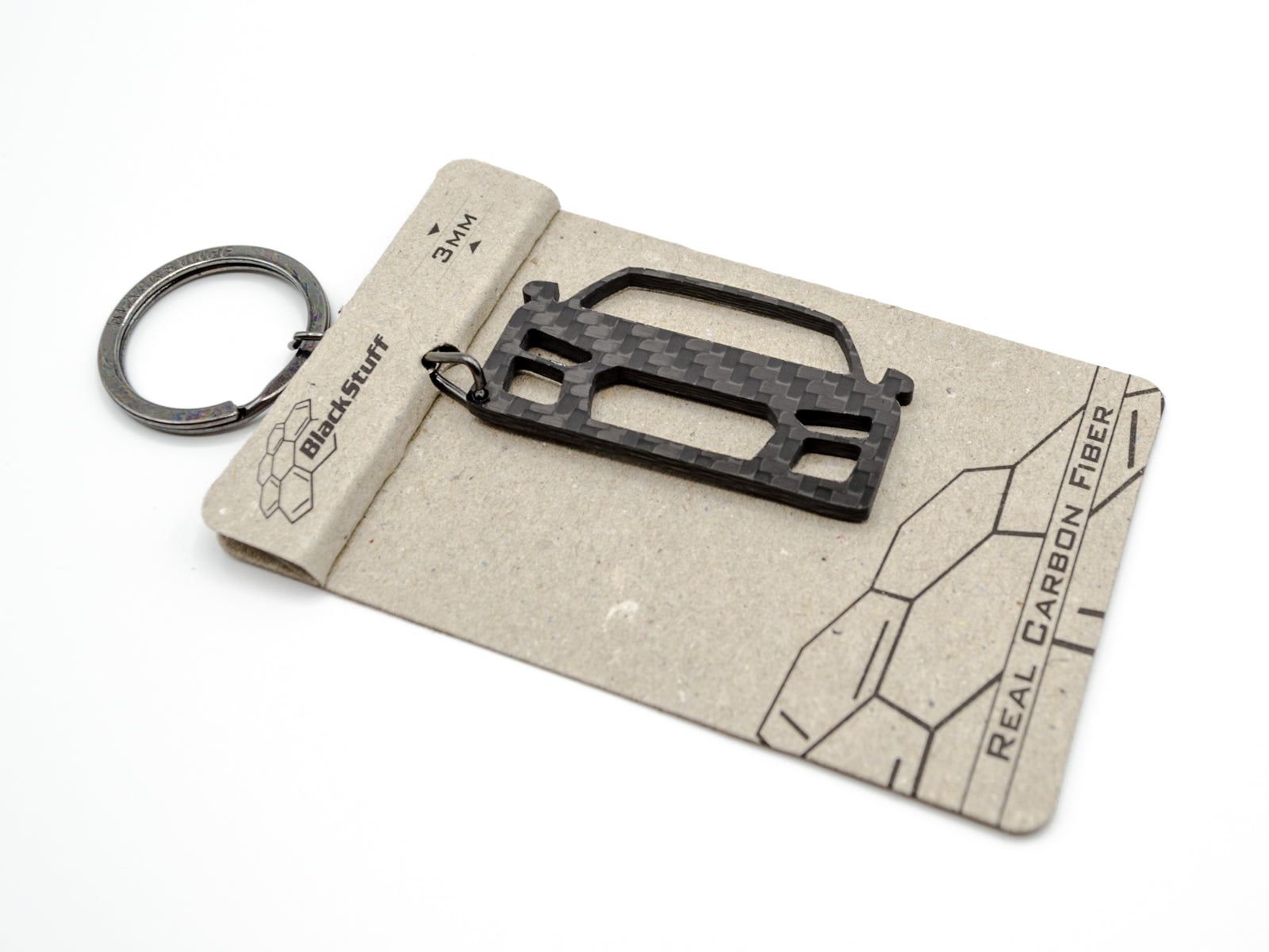 Portachiavi portachiavi in fibra di carbonio BlackStuff compatibile con R8 2015-2019 BS-112