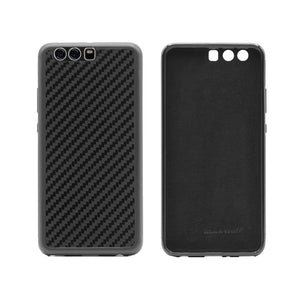 BlackStuff Genuine Carbon Fiber and Silicone Lightweight Phone Case Compatible with Huawei P10 Plus BS-2019