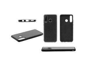 BlackStuff Genuine Carbon Fiber and Silicone Lightweight Phone Case Compatible with Huawei P30 Pro BS-2015