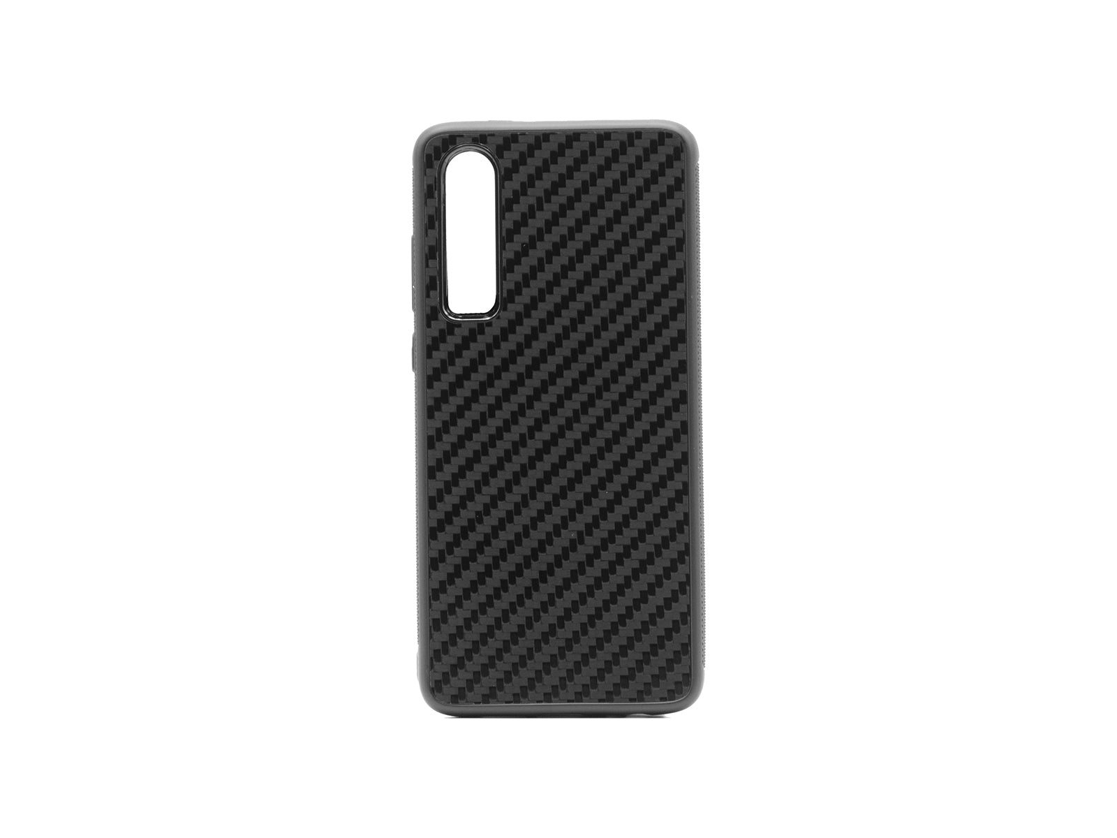 BlackStuff Genuine Carbon Fiber and Silicone Lightweight Phone Case Compatible with Huawei P30 BS-2013