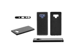 BlackStuff Genuine Carbon Fiber and Silicone Lightweight Phone Case Compatible with Samsung Galaxy Note 9 BS-2012