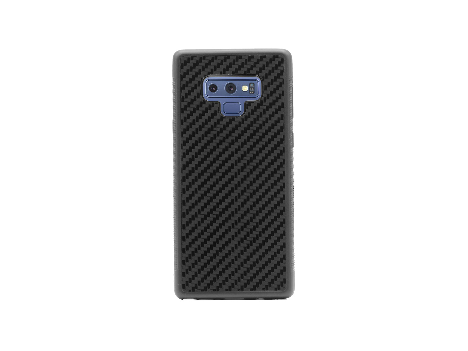 BlackStuff Genuine Carbon Fiber and Silicone Lightweight Phone Case Compatible with Samsung Galaxy S9 Plus BS-2011