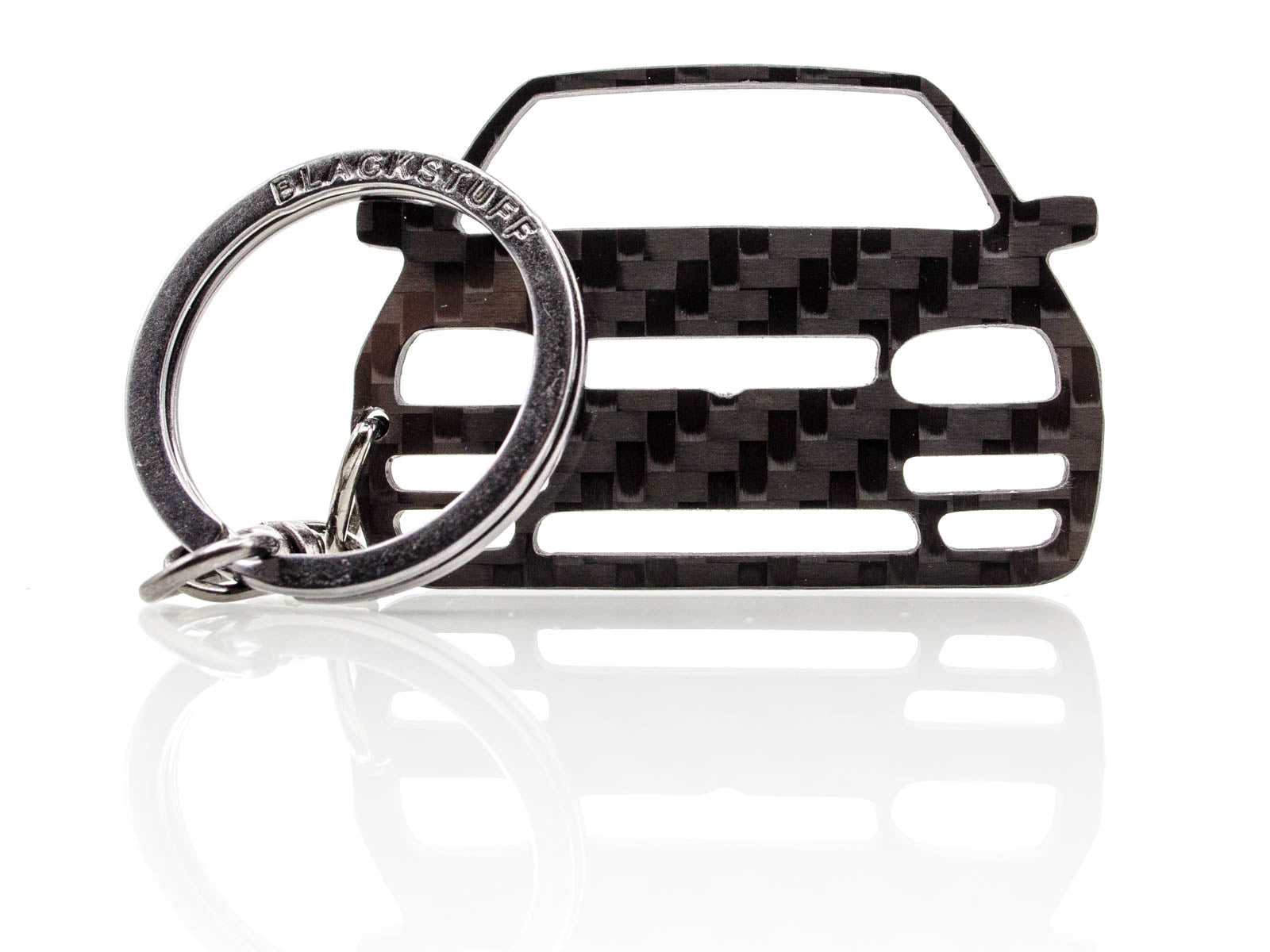 BlackStuff Carbon Fiber Keychain Keyring Ring Holder Compatible with Golf GTI Mk3 1991-1997 BS-850