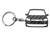 BlackStuff Carbon Fiber Keychain Keyring Ring Holder Compatible with Touran Caddy 2010-2015 BS-857