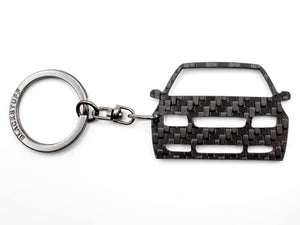BlackStuff Carbon Fiber Keychain Keyring Ring Holder Compatible with Bora 1999-2005 BS-858