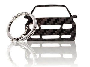 BlackStuff Carbon Fiber Keychain Keyring Ring Holder Compatible with Bora 1999-2005 BS-858