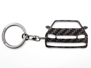 BlackStuff Carbon Fiber Keychain Keyring Ring Holder Compatible with Eos 2010-2015 BS-861