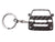 BlackStuff Carbon Fiber Keychain Keyring Ring Holder Compatible with Transporter T5 2003-2009 BS-865