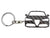 BlackStuff Carbon Fiber Keychain Keyring Ring Holder Compatible with Stelvio BS-874