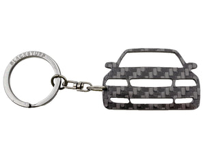 BlackStuff Carbon Fiber Keychain Keyring Ring Holder Compatible with A4 B5 8D 1994-2001 BS-871