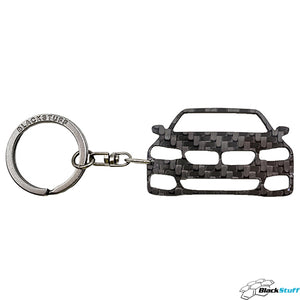 BlackStuff Carbon Fiber Keychain Keyring Ring Holder Compatible with 5er 5 Series G30 G31 G38 2016+ BS-881
