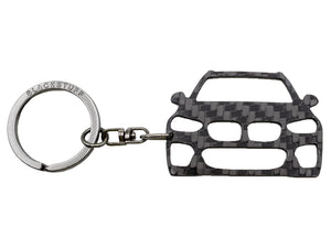 BlackStuff Carbon Fiber Keychain Keyring Ring Holder Compatible with X4 G02 2018+ BS-888