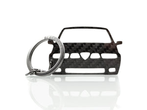 BlackStuff Carbon Fiber Keychain Compatible with Alfa 155 BS-1052