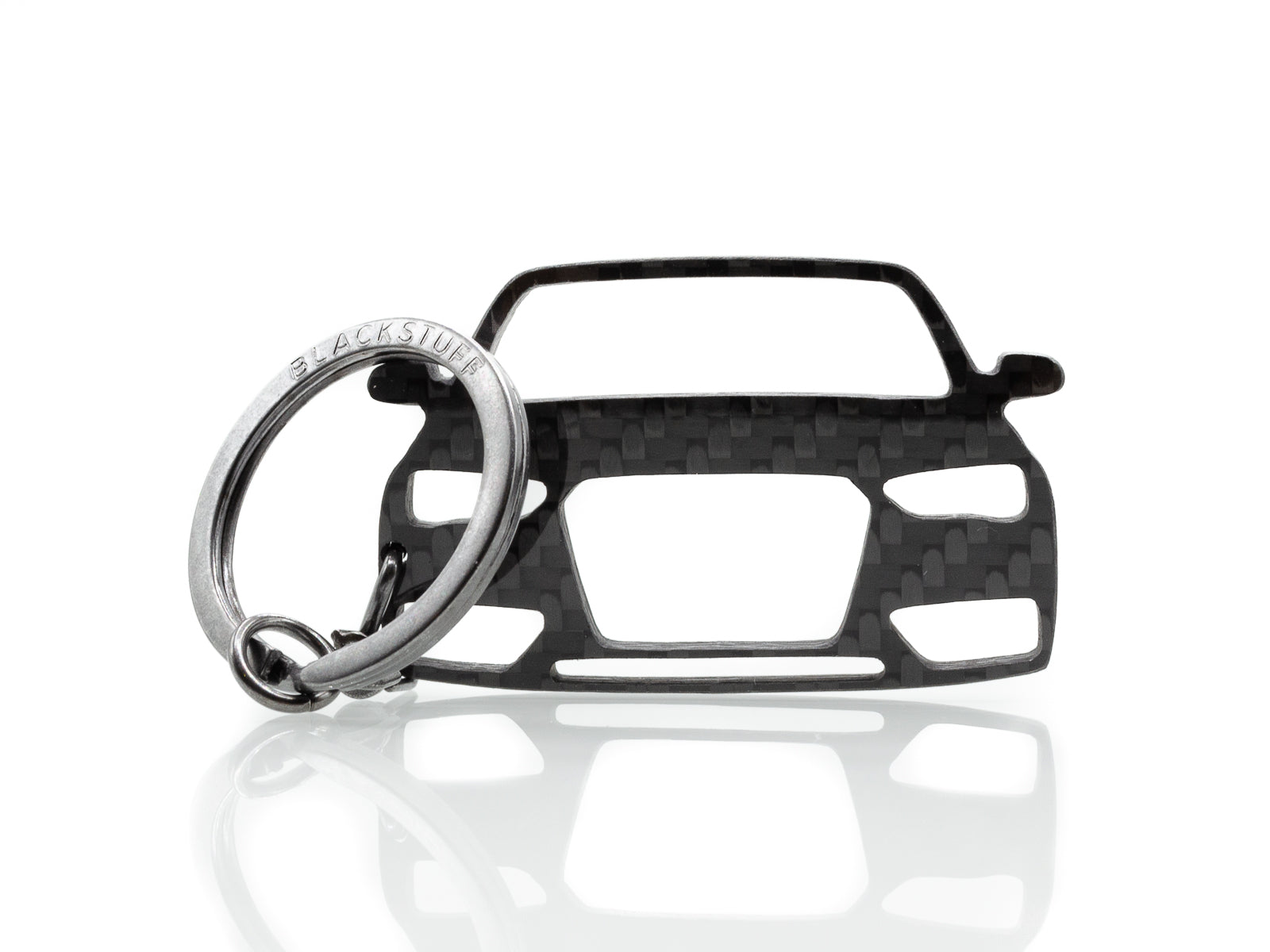 BlackStuff Carbon Fiber Keychain Compatible with A4 B8 facelift 2012 BS-1054