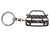 BlackStuff Carbon Fiber Keychain Keyring Ring Holder Compatible with Saxo VTS MK1 BS-890