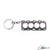 BlackStuff Carbon Fiber Keychain Keyring Ring Holder Head Gasket Compatible with Evo 4G63 HG-104