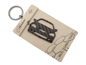 BlackStuff Carbon Fiber Keychain Keyring Ring Holder Compatible with Integra Type-R DC5 BS-869