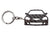BlackStuff Carbon Fiber Keychain Keyring Ring Holder Compatible with Integra Type-R DC5 BS-869