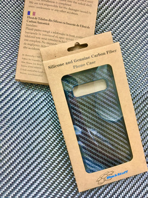 BlackStuff Genuine Carbon Fiber and Silicone Lightweight Phone Case Compatible with Huawei P20 Lite BS-2016