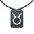 Taurus Zodiac Carbon Fiber Pendant and Leather Necklace by Sigil SG-113