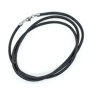 Capricorn Zodiac Carbon Fiber Pendant and Leather Necklace by Sigil SG-121