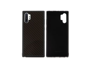 BlackStuff Genuine Carbon Fiber and Silicone Lightweight Phone Case Compatible with Samsung Note 10 Plus BS-2032