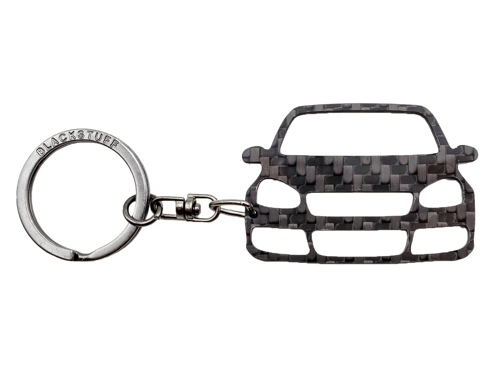 BlackStuff Carbon Fiber Keychain Keyring Ring Holder Compatible with Golf R32 Mk5 2003-2008 BS-918