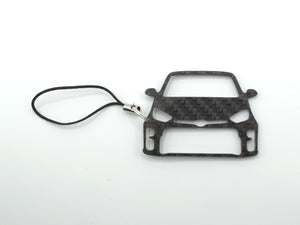 BlackStuff Carbon Fiber Keychain with cord lanyard Compatible with Yaris GR Mk4 XP210 2020 CF-1022