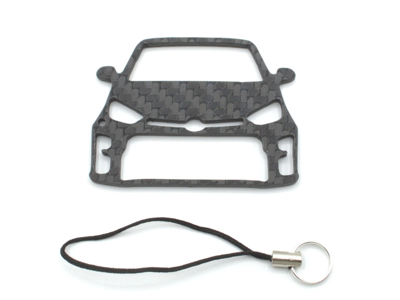 BlackStuff Carbon Fiber Keychain with cord lanyard Compatible with Yaris GR Mk4 XP210 2020 CF-1022