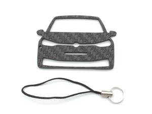 BlackStuff Carbon Fiber Keychain with cord lanyard Compatible with ID.3 CF-1042