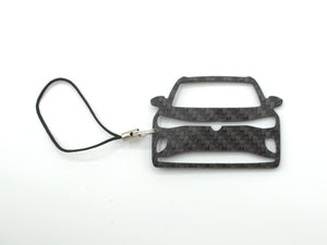 BlackStuff Carbon Fiber Keychain with cord lanyard Compatible with ID.4 CF-1043