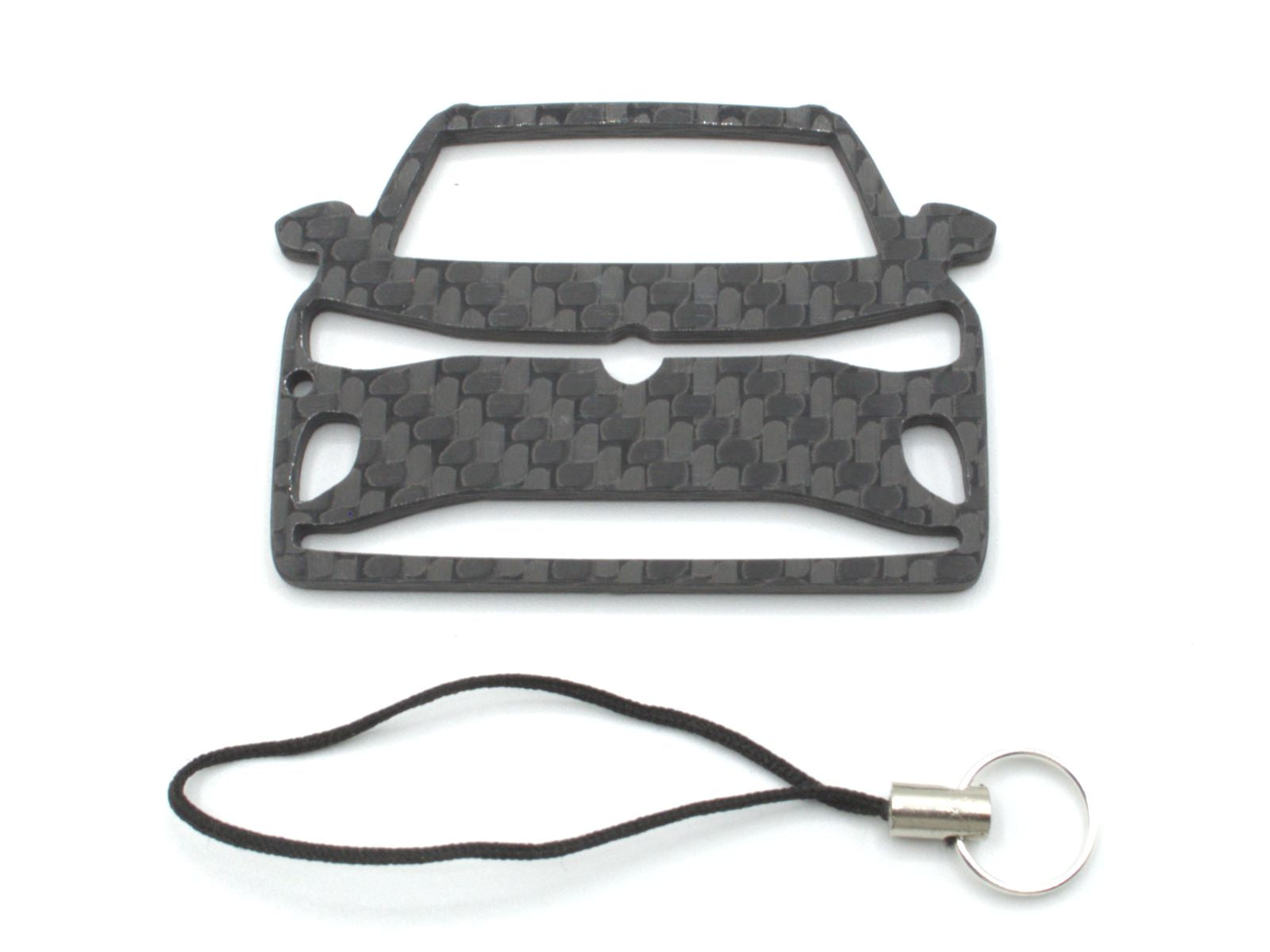 BlackStuff Carbon Fiber Keychain with cord lanyard Compatible with ID.4 CF-1043