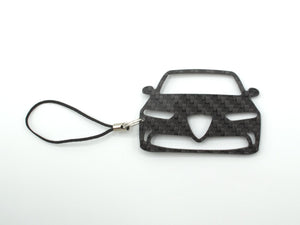 BlackStuff Carbon Fiber Keychain with cord lanyard Compatible with Tonale CF-1046