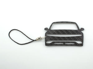 BlackStuff Carbon Fiber Keychain with cord lanyard Compatible with Ioniq 5 CF-1079