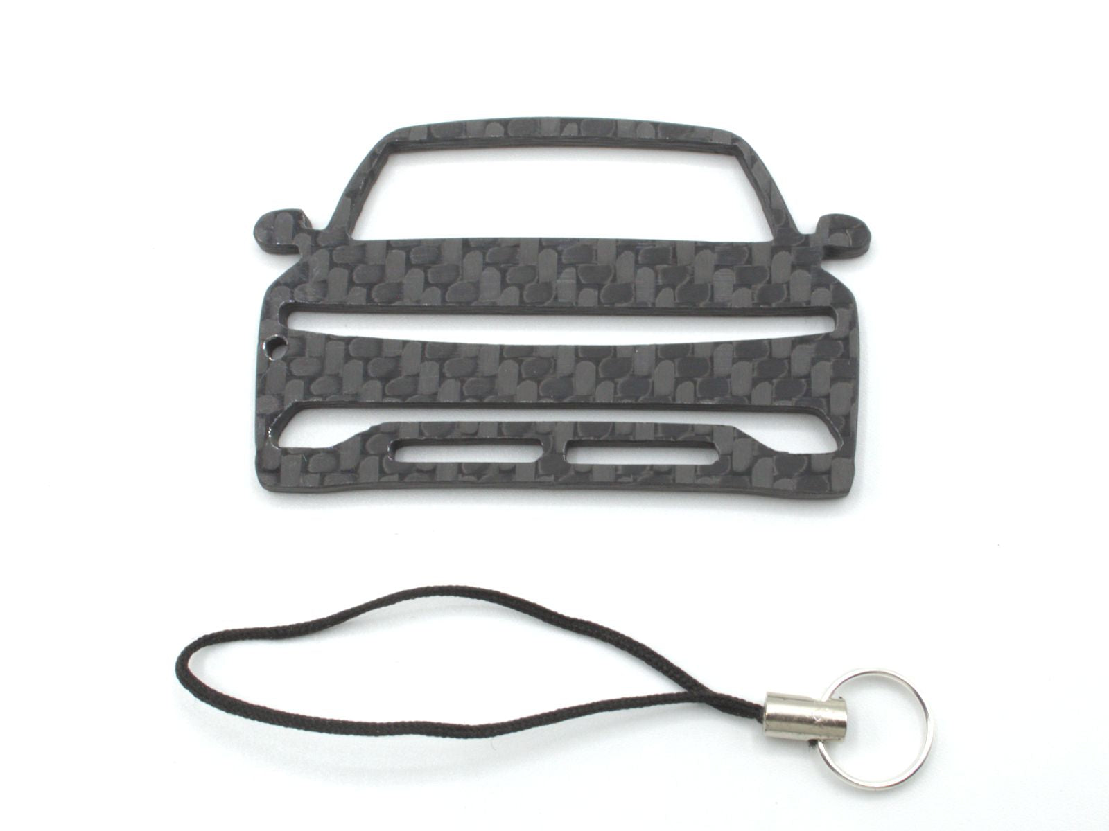 BlackStuff Carbon Fiber Keychain with cord lanyard Compatible with Ioniq 5 CF-1079