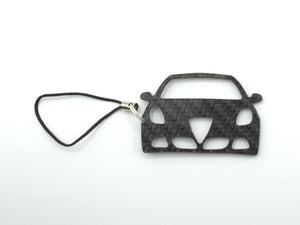 BlackStuff Carbon Fiber Keychain with cord lanyard Compatible with Giulietta CF-130