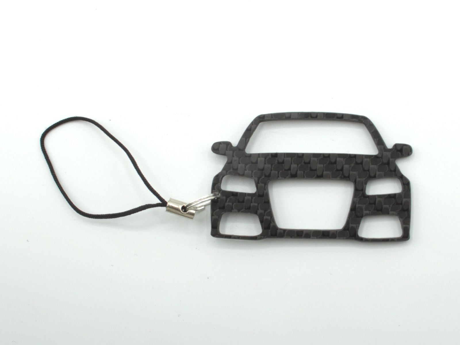 BlackStuff Carbon Fiber Keychain with cord lanyard Compatible with A3 S3 RS3 8P 2003-2012 CF-136