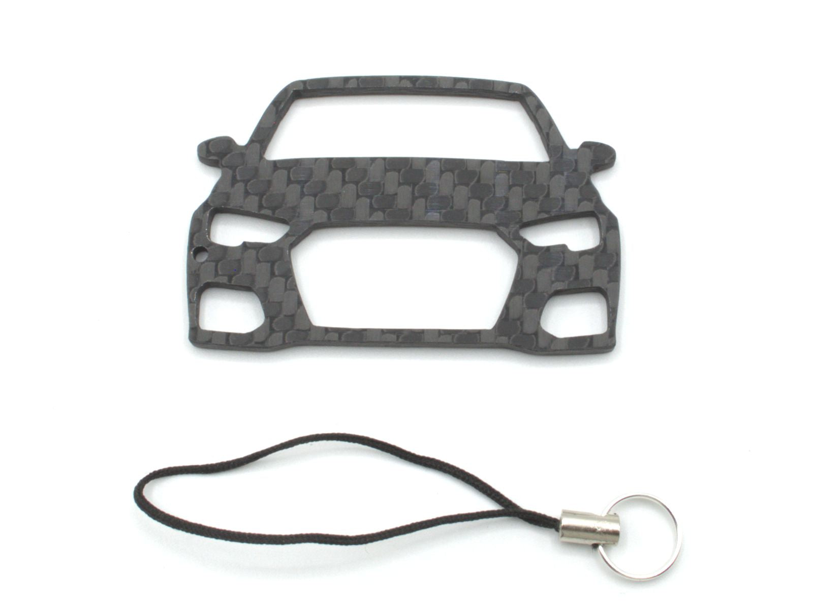 BlackStuff Carbon Fiber Keychain with cord lanyard Compatible with A3 S3 RS3 8V 2012-2017 CF-137