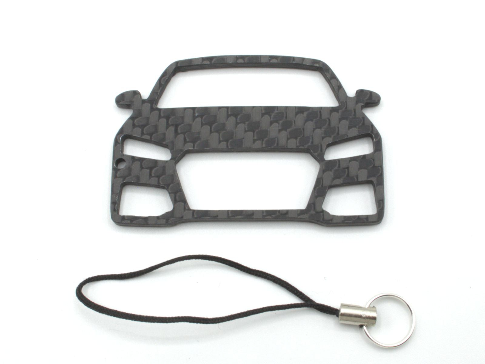 BlackStuff Carbon Fiber Keychain with cord lanyard Compatible with TT MK3 FV 8S 2014-2018 CF-144