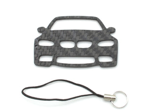 BlackStuff Carbon Fiber Keychain with cord lanyard Compatible with M3 E90 E91 E92 E93 CF-149