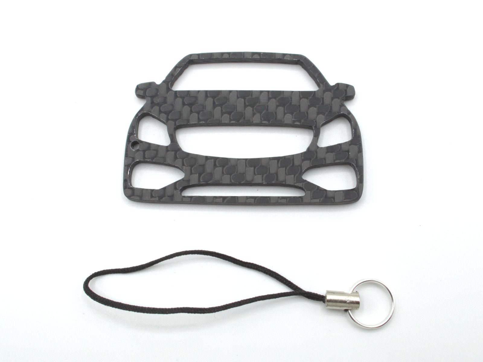 BlackStuff Carbon Fiber Keychain with cord lanyard Compatible with A Class W176 2013-2019  CF-194