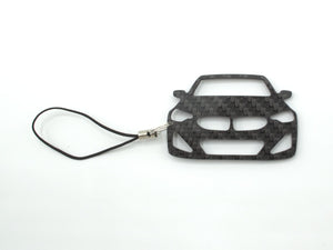 BlackStuff Carbon Fiber Keychain with cord lanyard Compatible with 2 Series G42 2022 CF-4003