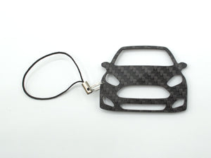 BlackStuff Carbon Fiber Keychain with cord lanyard Compatible with Fiesta MK 7.5 2012-2017 CF-4007