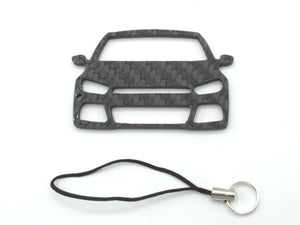 BlackStuff Carbon Fiber Keychain with cord lanyard Compatible with Scirocco 2008-2018 CF-637F