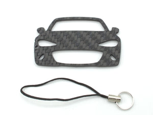 BlackStuff Carbon Fiber Keychain with cord lanyard Compatible with MX5 ND MK4 CF-645