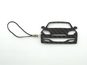 BlackStuff Carbon Fiber Keychain with cord lanyard Compatible with Megane III Sport RS 2010-2014  CF-668