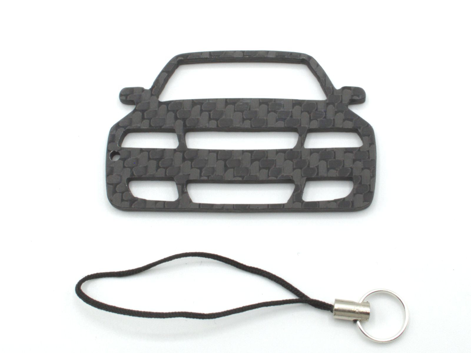 BlackStuff Carbon Fiber Keychain with cord lanyard Compatible with A4 S4 RS4 B5 8D 1994-2001 CF-691