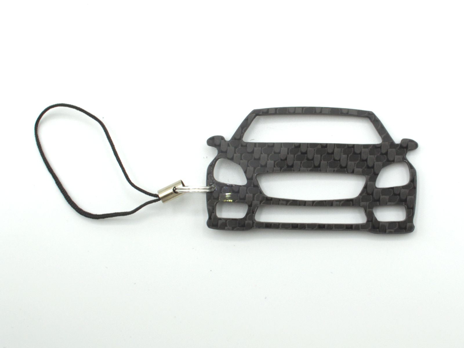 BlackStuff Carbon Fiber Keychain with cord lanyard Compatible with SLK Class R172 2011-2019 CF-769