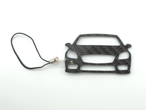 BlackStuff Carbon Fiber Keychain with cord lanyard Compatible with SLK Class R172 2011-2019 CF-769