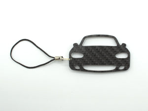 BlackStuff Carbon Fiber Keychain with cord lanyard Compatible with MX-5 NB MK2.5 2001-2005 CF-786